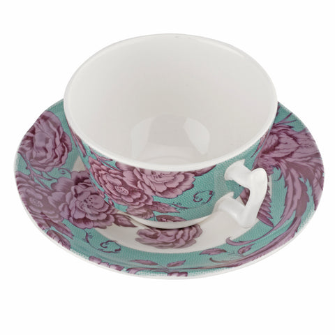 Spode - Kingsley - Teacup & Saucer - Teal