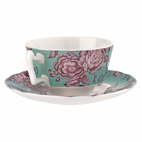 Spode - Kingsley - Teacup & Saucer - Teal