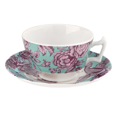 Spode - Kingsley - Teacup & Saucer - Teal