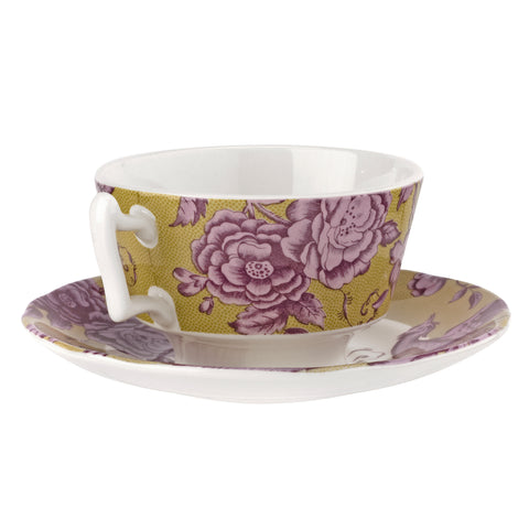 Spode - Kingsley - Teacup & Saucer - Ochre