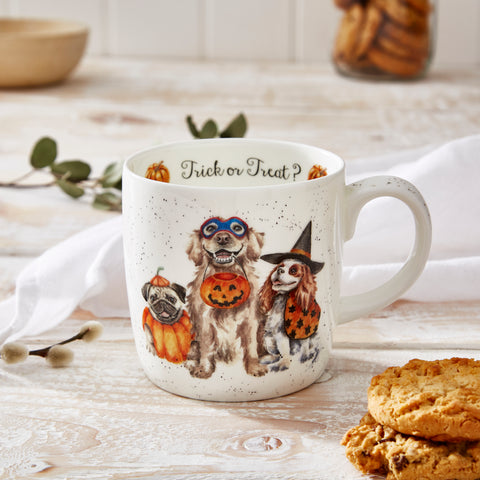Wrendale - Halloween - Large Bone China Mug - Trick or Treat Halloween - Dogs