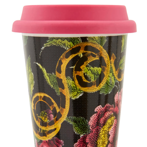 Spode - Creatures of Curiosity - Ceramic Travel Mug - Black