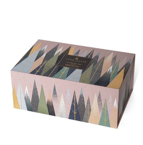 Sara Miller - Frosted Pines - Mug and Candle Gift Set