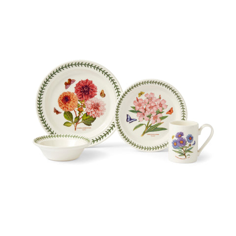 Portmeirion - Botanic Garden - 4 Piece Set - Dahlia, Oleander, Primrose and Aster