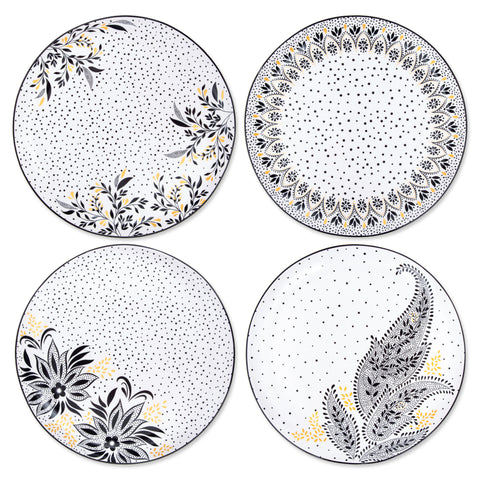 Sara Miller - Artisanne Noir - Dinner Plate - Set of 4