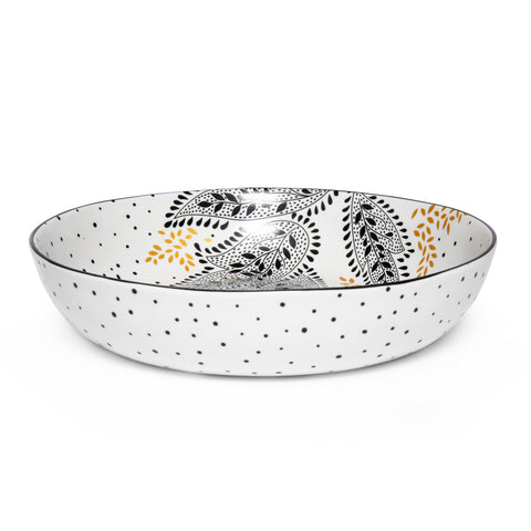 Sara Miller - Artisanne Noir - Low Bowl - Set of 4