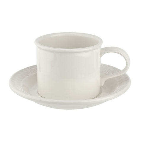 Botanic Garden Harmony Breakfast Cup & Saucer - White