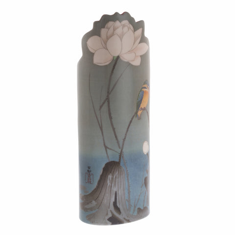 John Beswick - Art Vase - Koson Kingfisher with Lotus Flower