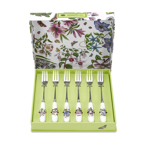 Botanic Garden Pastry Forks  ( Box set of 6 )