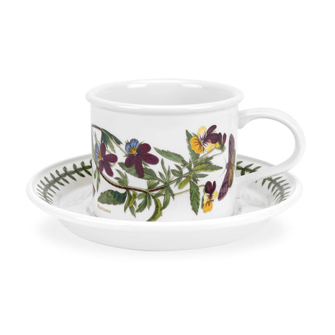 Botanic Garden Breakfast Cup & Saucer (D) Drum Shape
