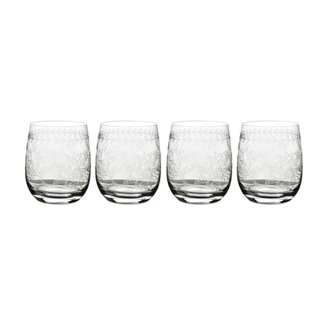 Botanic Garden Small  Glass Tumbler - Gift Box Set of 4