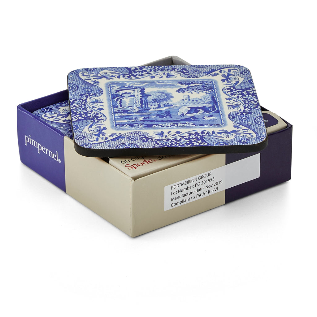 Spode - Blue Italian - Coasters - Set of 6
