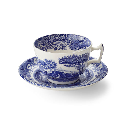 Spode - Blue Italian - Teacup & Saucer