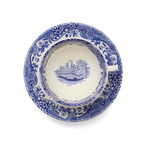 Spode - Blue Italian - Teacup & Saucer