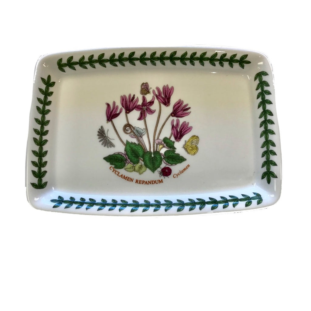 Botanic Garden Trinket Tray / Butter Base - Cyclamen