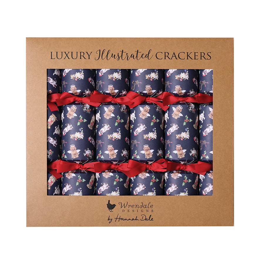 Wrendale - Christmas - Box of 6 Luxury Crackers - A Pawsome Christmas