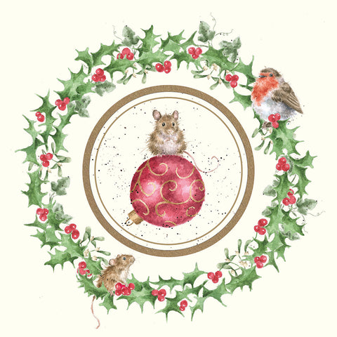 Wrendale - Christmas Decoration Card