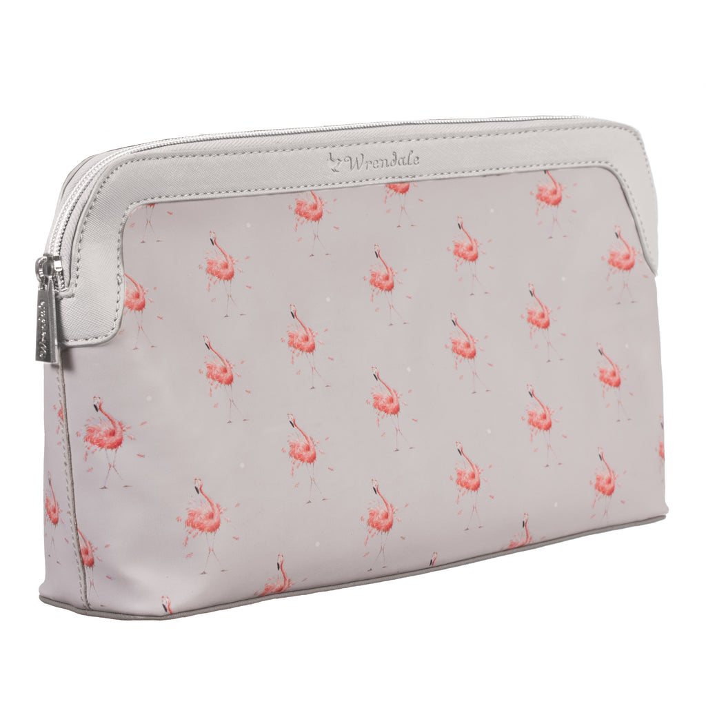 Wrendale Large Cosmetic Bag - Flamingo - LAST ONE BUY NOW !