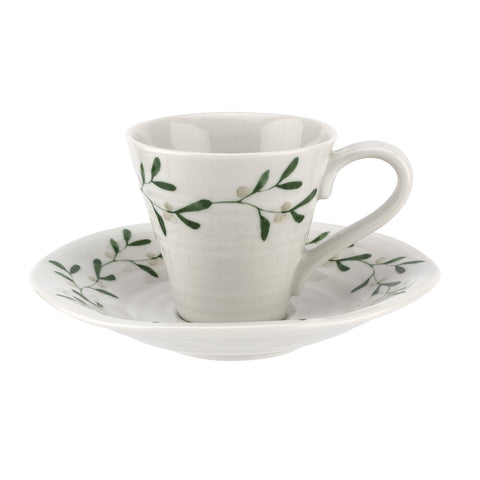 Sophie Conran Mistletoe Espresso Cup & Saucer  ( Box Set of 2 )