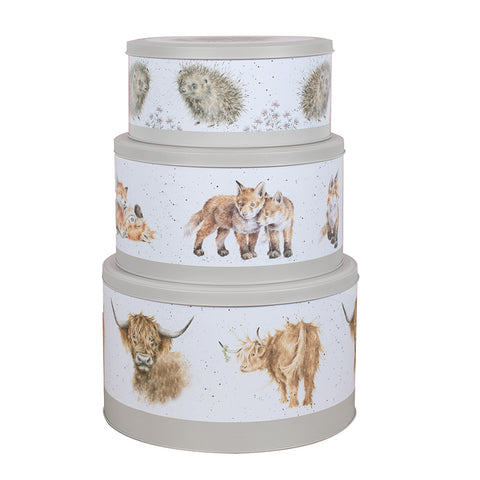 Wrendale - Nest of 3 Cake Tins