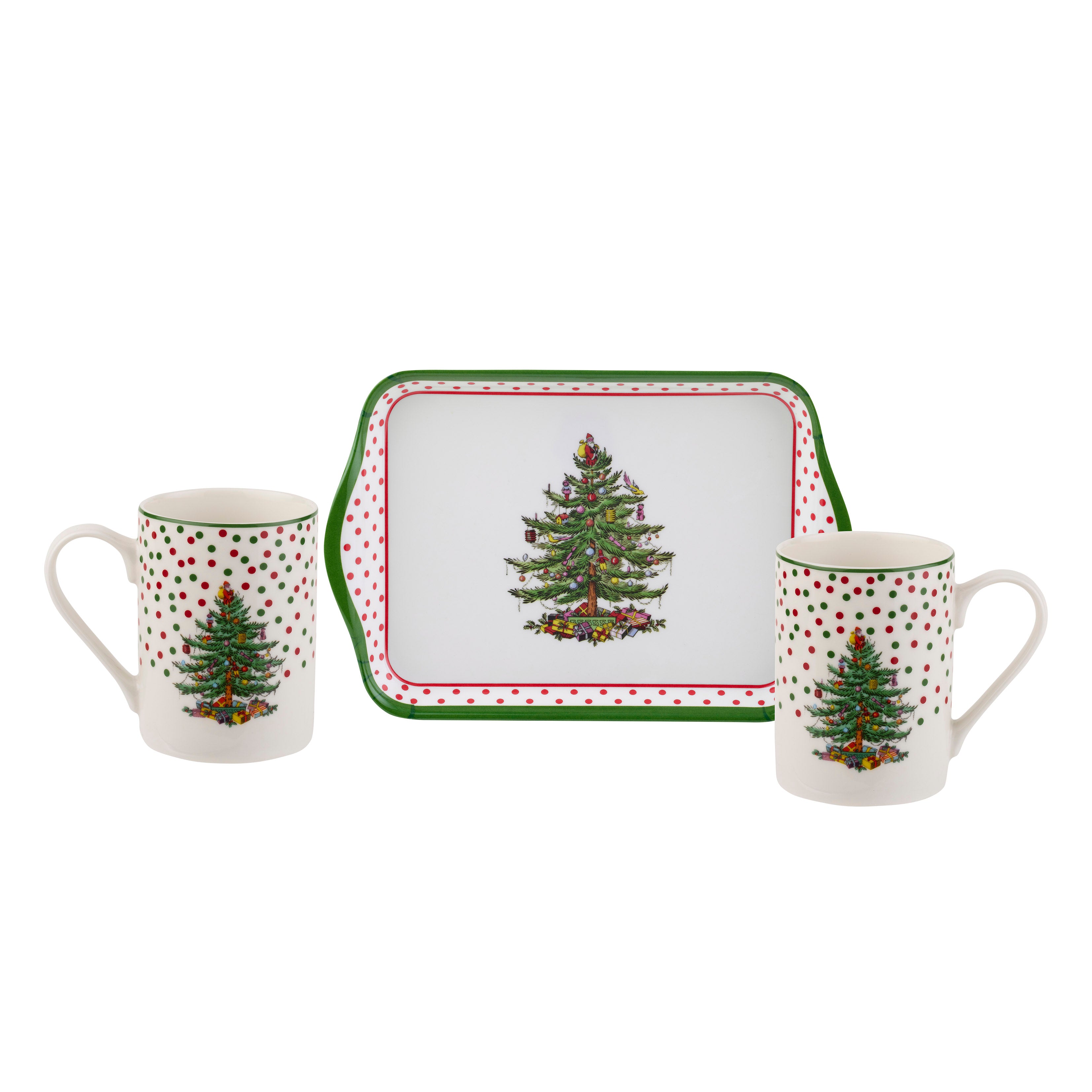 Polka Dot Spode Christmas Tree Dishes Christmas Tree Polka Dot 10