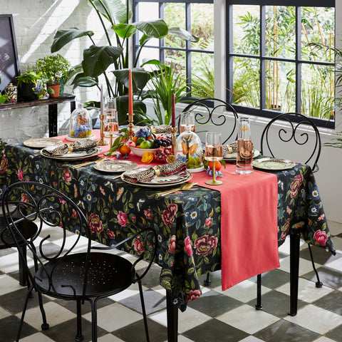 NEW - Spode - Creatures of Curiosity - Tablecloth - Black