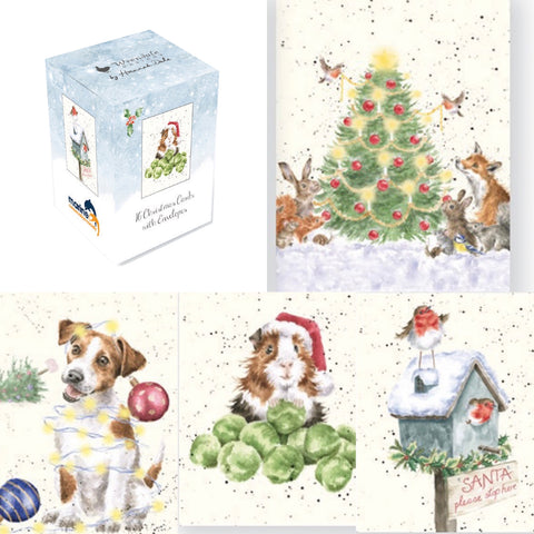 Wrendale - Charity Mini Boxed Christmas Cards