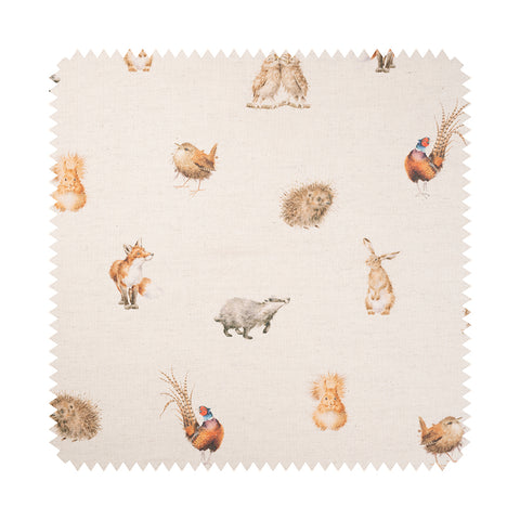 Wrendale - Home - Fabric - Woodlanders - Cream