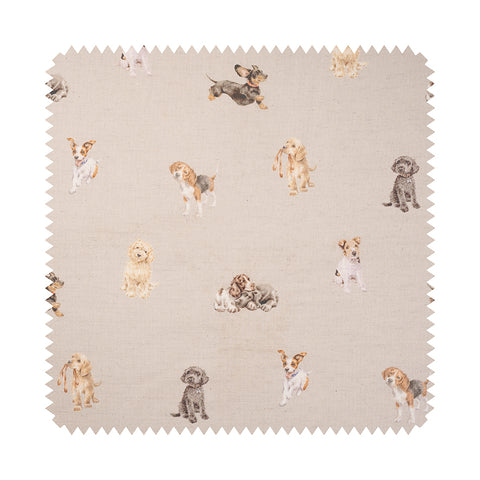 Wrendale - Home - Fabric - Dog Grey