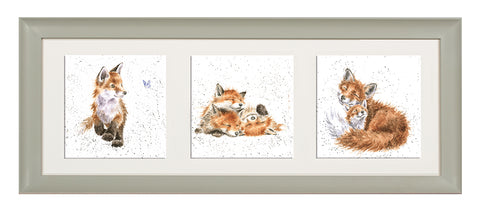Wrendale  - A Trio of Framed Cards - Foxes
