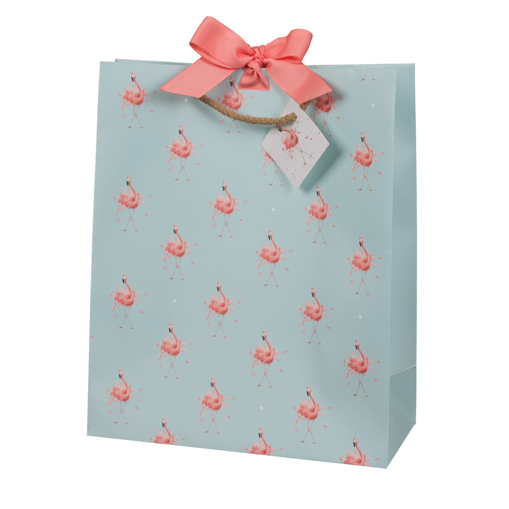Wrendale - Gift Bag - Large - Flamingo