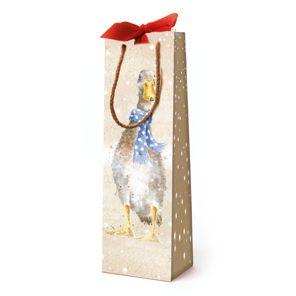 Wrendale - Christmas - Gift Bag - Bottle Bag - Duck - LAST ONE BUY NOW