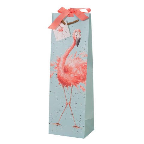 Wrendale - Gift Bag - Bottle Bag - Flamingo