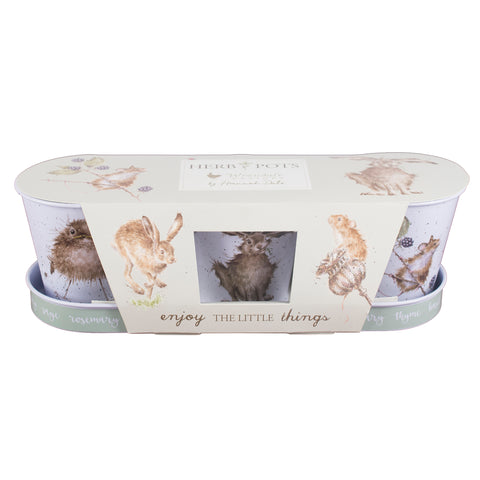 WRENDALE HERB POTS & TRAY