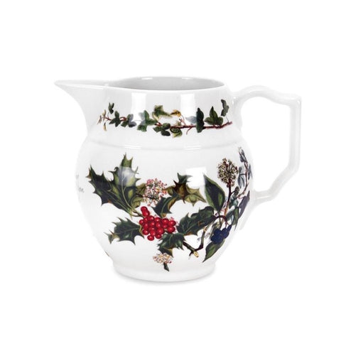 The Holly & the Ivy Staffordshire Jug  0.30 Litre / 0.5 Pint