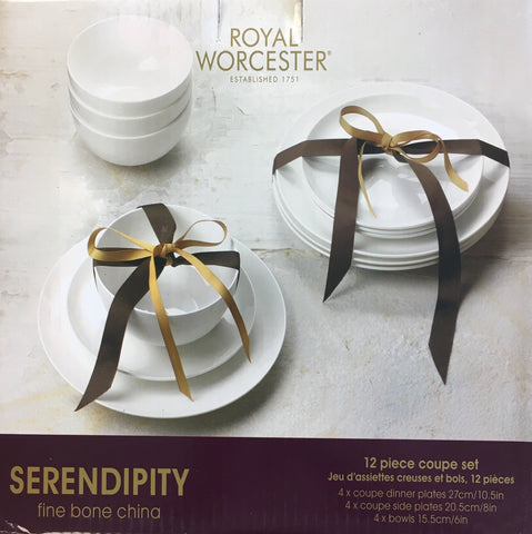 Royal Worcester - Serendipity White - 12 Piece Coupe Set