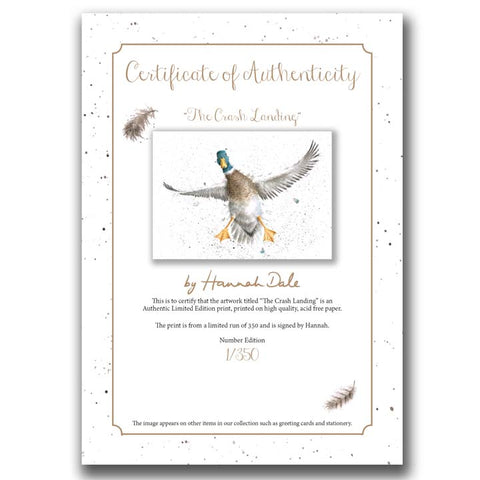 Wrendale - Limited Edition Print - The Crash Landing