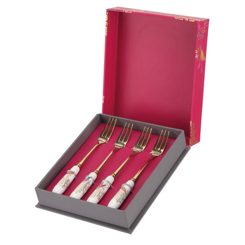 Sara Miller - Chelsea Collection - Set of 4 Pastry Forks