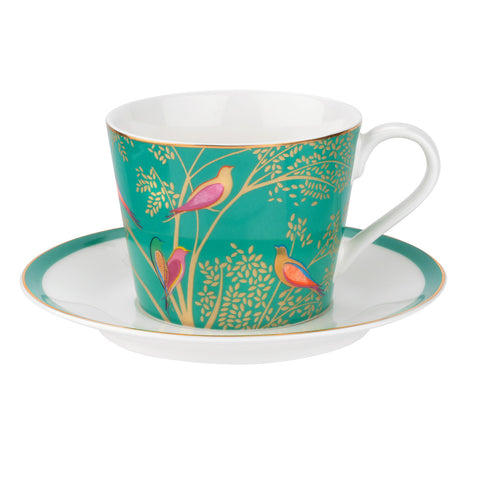 Sara Miller Teacup & Saucer Chelsea Collection Green