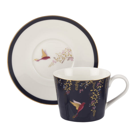 Sara Miller Teacup & Saucer Chelsea Collection Pink