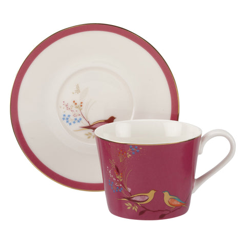 Sara Miller Teacup & Saucer Chelsea Collection Navy