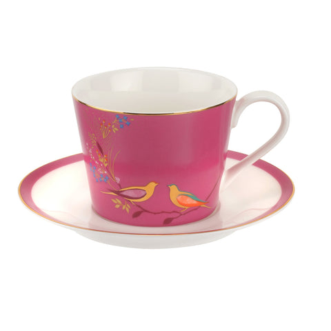 Sara Miller Teacup & Saucer Chelsea Collection Pink