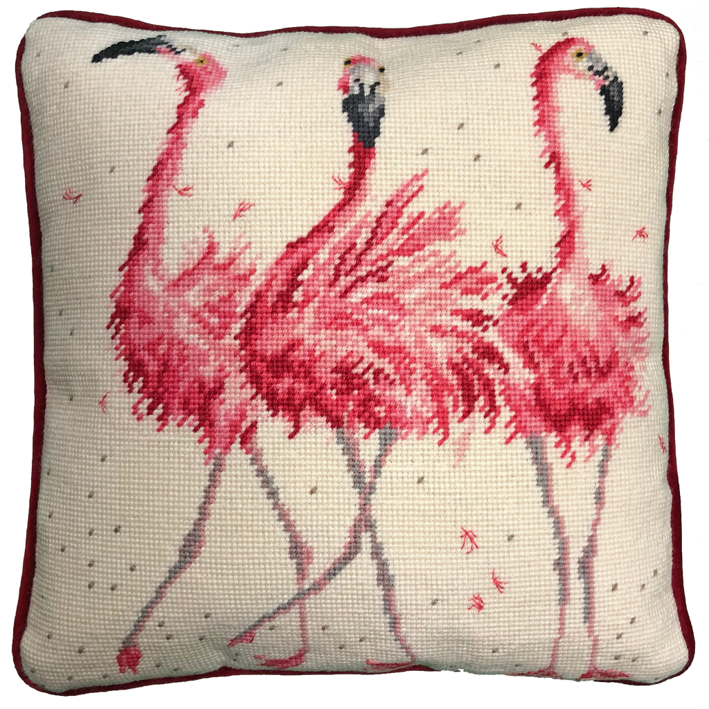 Bothy Threads - Wrendale - Tapestry Kit - Pink Ladies - Flamingoes