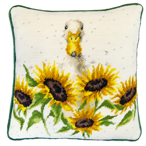 Bothy Threads - Wrendale - Tapestry Kit - Sunshine - Duck with Sunflowers