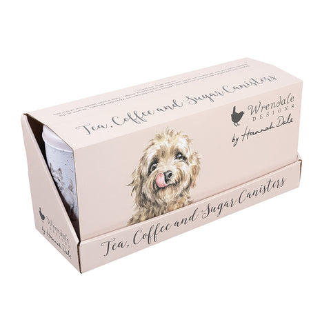 Wrendale - Tea, Coffee & Sugar Canisters - Set of 3 - A Dog's Life