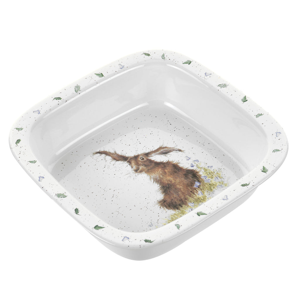 Wrendale Deep Square Roasting Dish - Hare