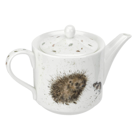 Wrendale Teapot 0.6L / 1pt - Hedgehog & Mice
