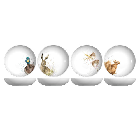 Wrendale - Set of 4 Pasta Bowls - 22cm / 8.6" - Set A