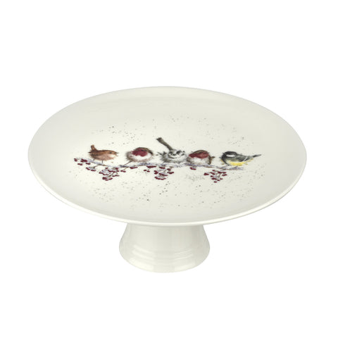 Wrendale - Footed Cake Stand - Christmas Snowy Day