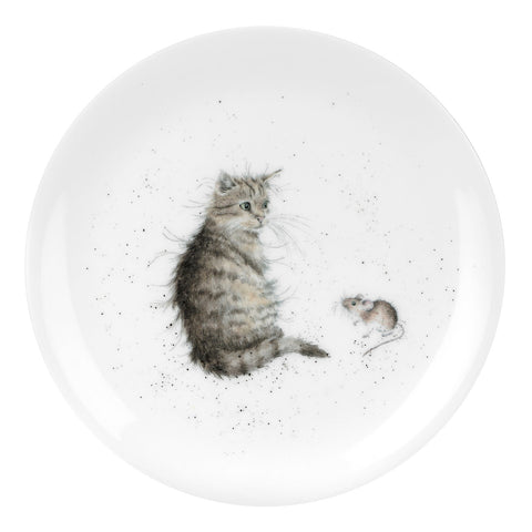 Wrendale Coupe Salad / Side Plate  21cm / 8" - Cat & Mouse
